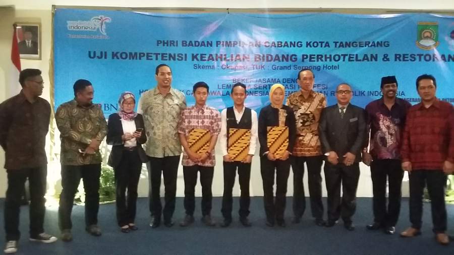 Uji kompetensi PHRI Kota Tangerang.