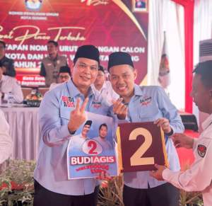 Sesuai dengan Prabowo, Budi Rustandi-Nur Agis Aulia Dapat Nomor Urut 2 di Pilkada Kota Serang