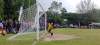 Pelanggaran yang dilakukan pemain Barusta FC terhadap pemain PS Sukajadi.