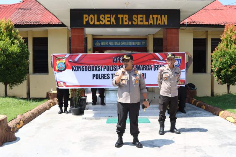 Kapolres Tanjung Balai Pimpin Launching dan apel Konsolidasi Polisi RW