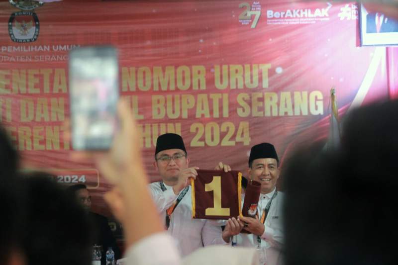 Pilkada Kabupaten Serang 2024, Andika-Nanang Nomor Urut 1 Bawa 13 Program Unggulan