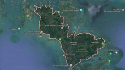 Pulau Rempang di Batam, Kepulauan Riau.