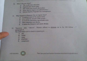 Soal UN Bertema Jokowi Kembali Ditemukan