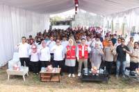 HUT ke-81 PMI, PMI Kota Tangsel Distribusikan 16.000 Liter Air Bersih dan 100 Galon Air Minum di Keranggan
