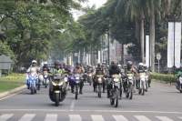 Patroli Naik Motor, Kapolresta bareng Dandim Cek Logistik Pilkades