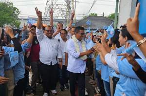 Kunjungi PT Sejin Balaraja, Andra Soni Janji Perhatikan Nasib Buruh