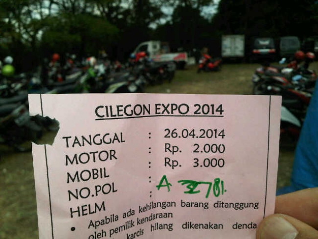Ada Pungli Parkir di Pameran Expo Cilegon