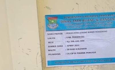 Proyek pengecatan Kantor Bupati Yang Dikecam LSM Ternyata Tidak Dilelang