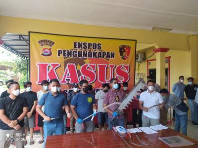 Viral Video Geng Motor Acungkan Sajam, Pelakunya 10 Orang  Ditangkap Polisi