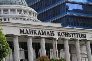 Ilustrasi gedung Mahkamah Konstitusi di Jakarta.