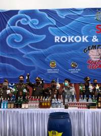 Kejari Kabupaten Tangerang Musnahkan Barbuk Miras Ilegal Senilai 47.5 Miliar