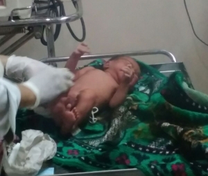 Bayi laki laki Dibuang Dalam Tas Ransel Berlogo MPR di Kota Tangerang