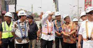 Pj Bupati Tangerang Tinjau Pengoperasional Flyover Cisauk