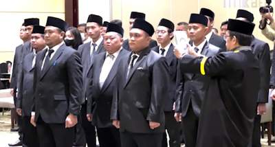 Pelantikan 35 PPK Pemilu 2024.