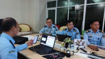 Kemenkumham Banten Ikuti Sosialisasi Peraturan Menteri Hukum dan Hak Asasi Manusia terkait Pengelolaan BMN