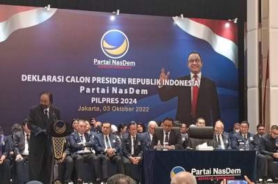 Sah! Anies Baswedan Resmi Capres dari Partai Nasdem