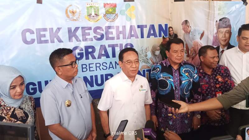 Gubernur dan Bupati Tangerang Dampingi Wamenkes Monitoring Kegiatan CKG