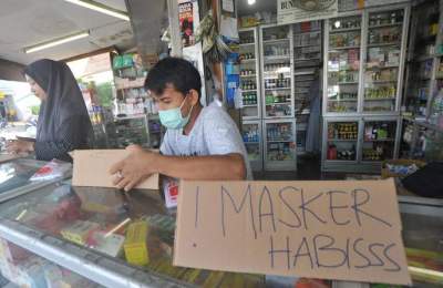 Masker di Apotik Balaraja Sudah Mulai Langka