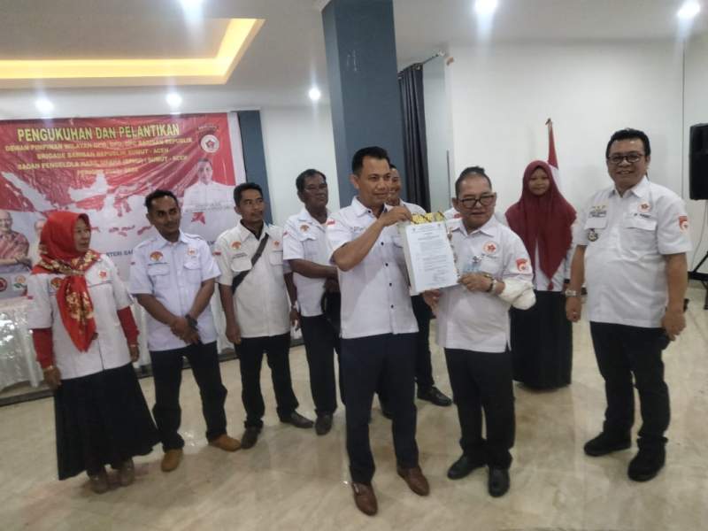 DPW Sumut Barisan Republik Dikukuhkan di Kota Tanjungbalai