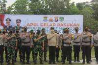 Dandim 0510/Trs dan Forkopimda Hadiri Apel Gelar Pasukan Pam Idul Fitri