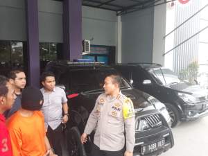 Mobil Pajero Milik Pelaku Pencurian Kotak Amal Diamankan Di Mapolresta Tangerang