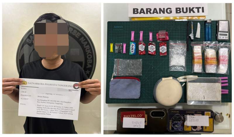 Miliki Sabu, Warga Jayanti Tangerang Dibekuk Polisi