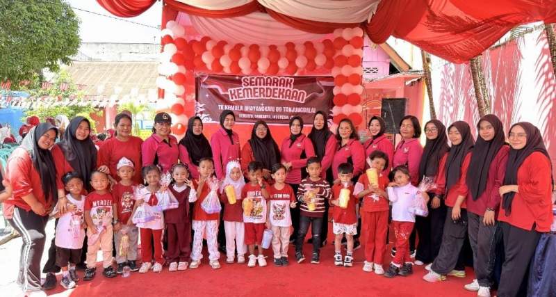 Murid TK Kemala Bhayangkari 09 Tanjungbalai Gelar Berbagai Perlombaan