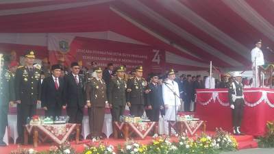 Danrem 064/MY, hadiri Upacara Hut Kemerdekaan RI ke 74