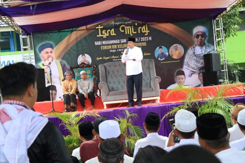 sekda hadiri isra mi'raj.