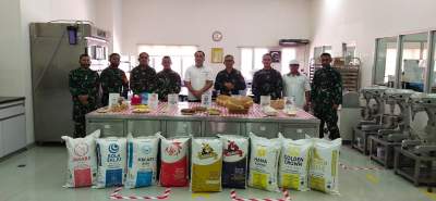 Danrem 064/MY Kunjungi Pabrik Tepung Terigu