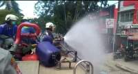 BPBD Semprotkan Desinfektan di Pasar Tradisional