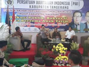 PWI Kabupaten Tangerang Gelar Diskusi Tentang Bahaya Berita Hoax