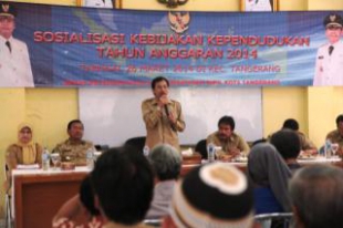 Plt Sekda Kota Tangerang Buka Sosialisasi Kebijakan Kependudukan