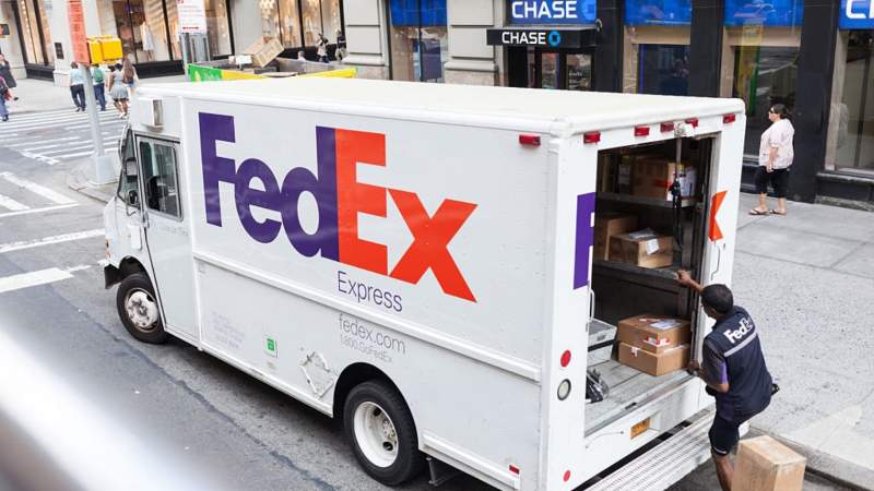 Ilustrasi layanan FedEx.