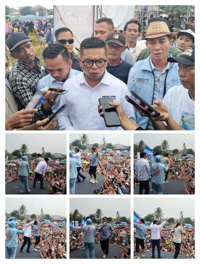 Tampil di Solear, Charly ST12&nbsp; Hibur Ribuan Pendukung Andra Soni - Dimyati