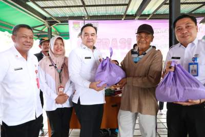 Sekda Kab Tangerang Buka Operasi Pasar Gerakan Pangan Murah