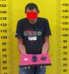 Tersangka Said diamankan Polres Ashaan terkait pemilikan narkoba jenis sabu.(istimewa).