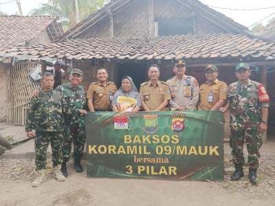 Koramil 09/Mauk Bersama Muspika Kecamatan Mauk Gelar Baksos