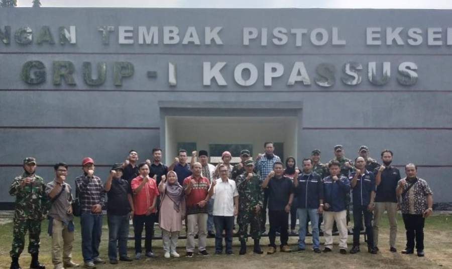 Empat Organisasi Pers Banten Sambangi Mako Group I Kopassus Serang