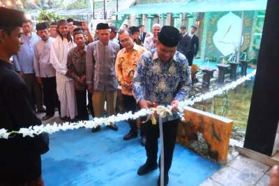 Muhammad Rizal DPR RI Berikan Bantuan Pembangunan ke Sekolah Mts Daar El Gusti Peusar