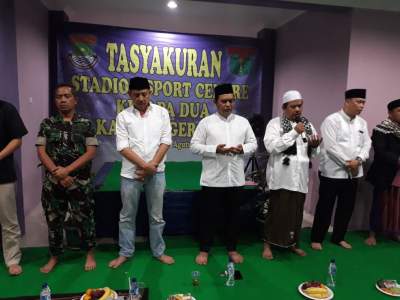 Warga Kelapa Dua Gelar Tasyakuran Di Lapangan Sport Centre