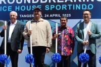 Maesyal Dampingi Menpora Lajukan Groundbreaking Ice House Sportindo