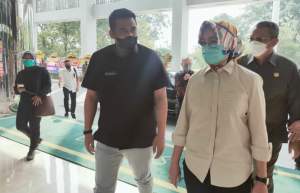 Wali Kota Airin saat terima kunjungan Muhammad Bobby Afif Nasution di Puspemkot Tangsel