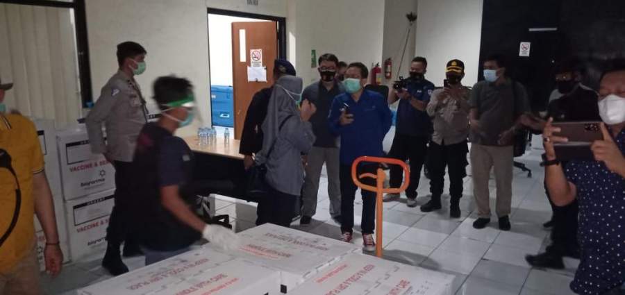 Polisi Amankan Kedatangan Vaksin Sinovac di Provinsi Banten