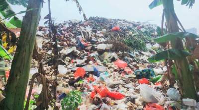 Detak Banten - Gunungan Sampah Di Sekitaran Gapura Selamat Datang Di ...