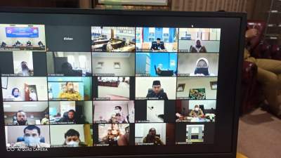 Rapat Paripurna DPRD Dengan Bupati Tangerang Digelar Secara Online