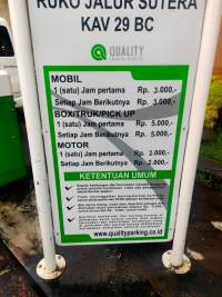 Quality Parking Alam Sutera Tolak Konfirmasi Tarif Parkir tidak Sesuai Kepwal