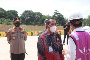 Kapolda Banten Dampingi Presiden Jokowi Dalam Peresmian Jalan Tol Serang-Panimbang