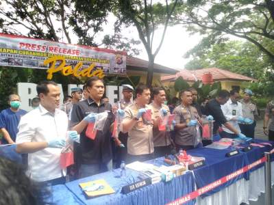 Polda Banten Amankan 94 Tersangka Curanmor