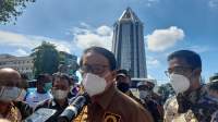 Gubernur Banten Wahidin Halim dilokasi peresmian Tugu Pamulang, Kota Tangsel.